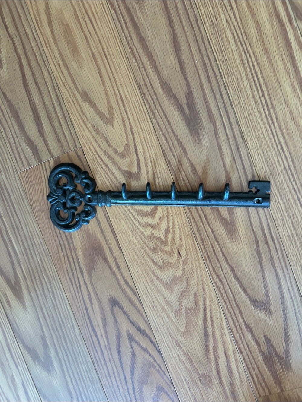 Decorative Large Brown Vintage-Style Key Wall Hook